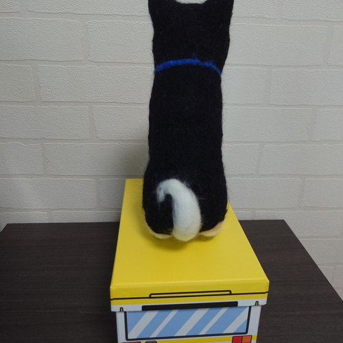 柴犬 羊毛 羊毛フェルト ハンドメイド 黒柴 羊毛フェルト