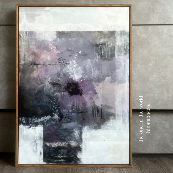 現代アート　70×50㎝　フレーム付き　モダン　絵画　抽象画　インテリア　手書き 現代アート 70×50㎝ フレーム付き モダン 絵画 抽象画