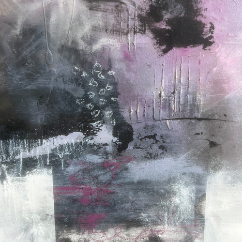 現代アート 70×50㎝ フレーム付き モダン 絵画 抽象画