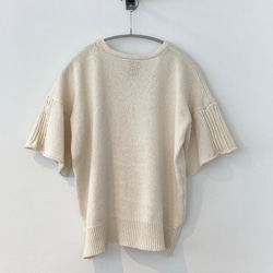 手編み機による　Rosie Cotton Silk Sweater 4枚目の画像