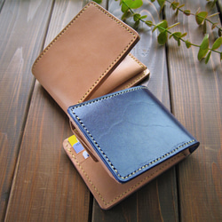 サドルレザーとルガトショルダーの二つ折り財布 二つ折り財布 ビスタリ