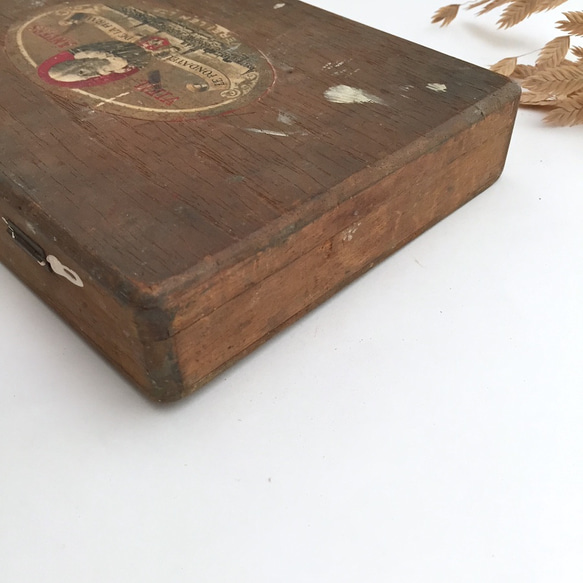 古い木箱　収納ボックス　ジュエリーボックス カリグラフィ 暮らしの道具 升目 飾り棚 仕分けボックス 5枚目の画像