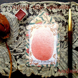 *♥*香る水彩絵具 Pink Pipestone *Natural Attar Watercolor*♥* 2枚目の画像