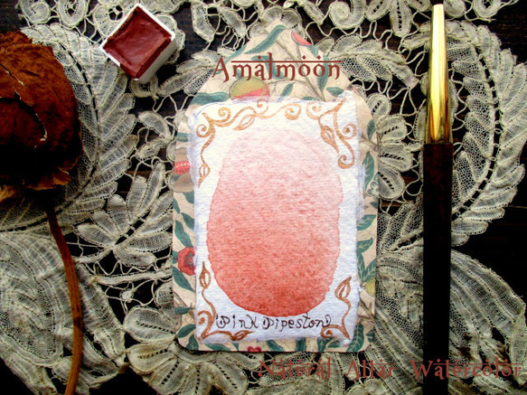 *♥*香る水彩絵具 Pink Pipestone *Natural Attar Watercolor*♥* 3枚目の画像