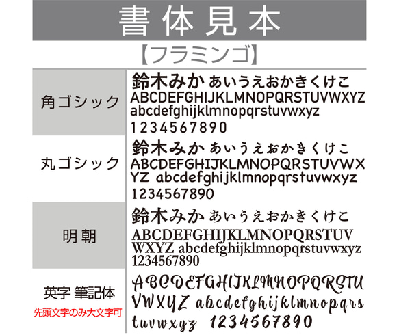 フラミンゴ  キーホルダー 名入れ ネームタグ ゴルフ 本革 アクリル ネームプレート 12枚目の画像