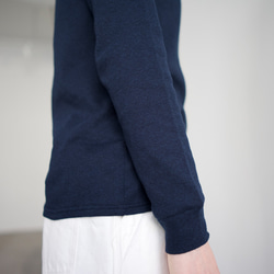 organic cotton/high neck/heather navy 11枚目の画像