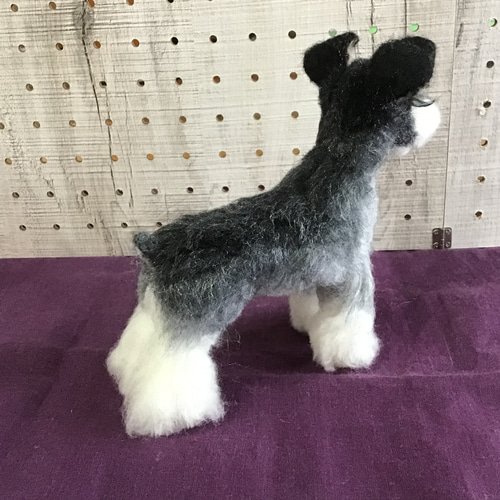 ミニチュアシュナウザー❣️（立ちポーズ） 羊毛フェルト コーギー