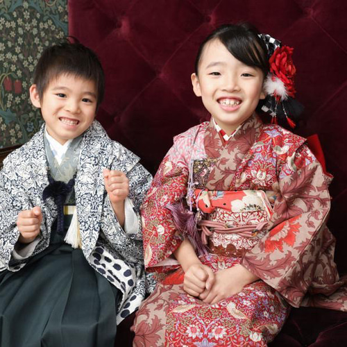 KYOETSU] [キョウエツ] 七五三 3歳 着物 男の子 被布 フルセット し