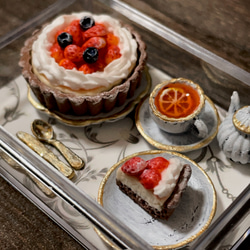 桃スイーツのセット ミニチュアスイーツ その他置物 うり 通販