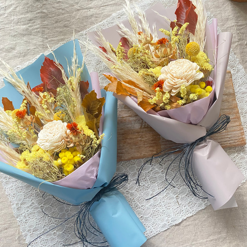 Autumn スワッグ ❁.*・ﾟ お月見 ブーケ ドライフラワー