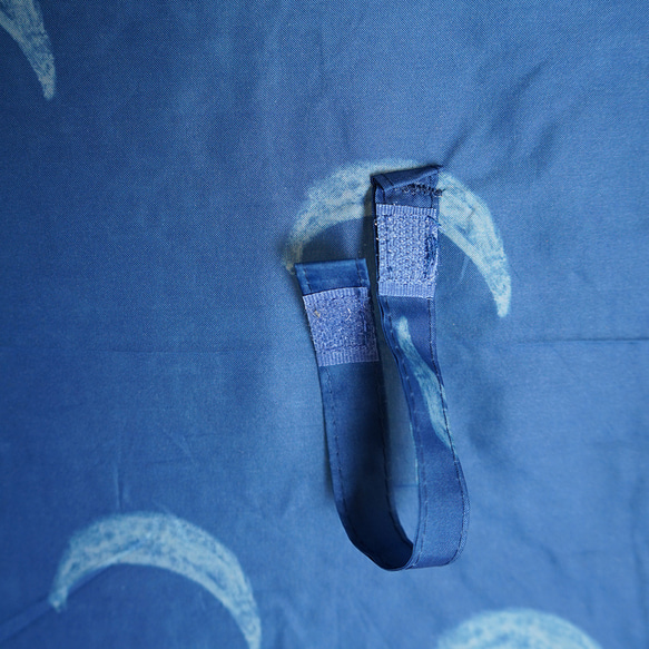 竹柄日雨月亮折疊傘 海軍藍 162014 陽傘傘 海軍月亮圖案 ALCEDO 第7張的照片