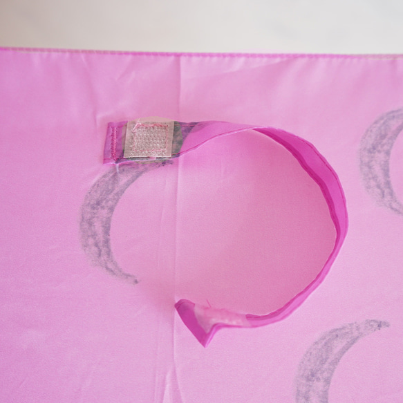 竹柄折疊傘 日雨月色 粉色 162017 陽傘傘 粉色月亮圖案 ALCEDO 第7張的照片