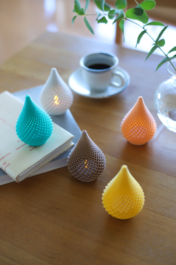 キャンドルライト しずく Midi(M) 高さ10cm 癒し スタンドライト