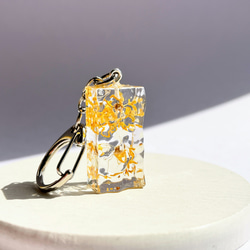 金木犀の水面キーホルダー / レジン / ドライフラワー その他