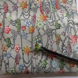 ７３３５　花柄の着物で作った和風財布・ポーチ＃送料無料 10枚目の画像