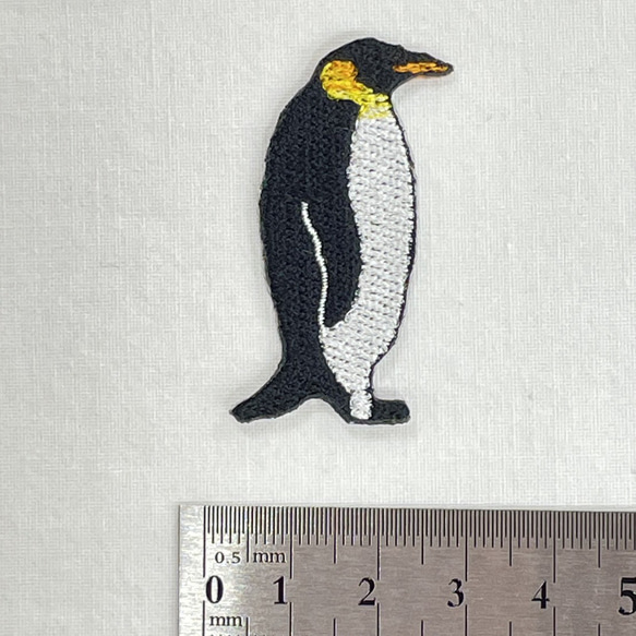 ペンギン　ワンポイント　刺繍　ワッペン　アップリケ　シール可 3枚目の画像