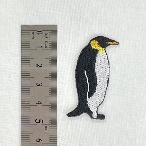 ペンギン　ワンポイント　刺繍　ワッペン　アップリケ　シール可 2枚目の画像