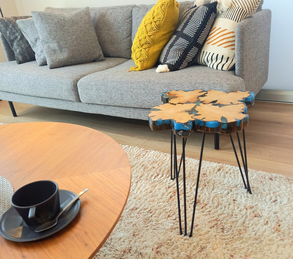 レジン　サイドテーブル　青森ヒバ レジン サイドテーブル 青森ヒバ 【公式通販】