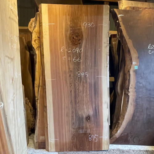 杉　一枚板 杉⑤ 一枚板 無垢材 ダイニングテーブル インテリア 2090×930-895-875