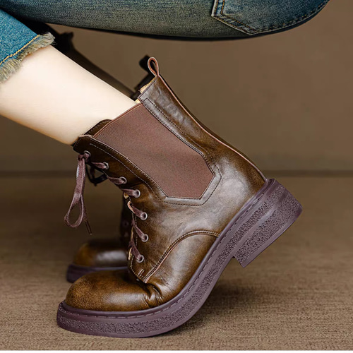 ブーツ レディース 編み上げブーツ ショートブーツ レースアップ
