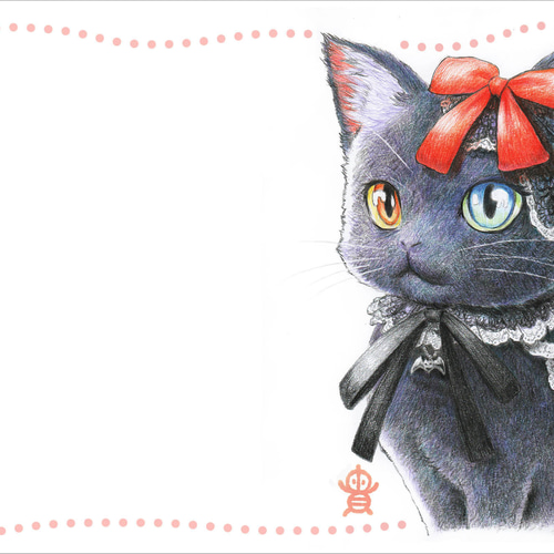 ハロウィンねこさん（#4）・5枚セット ポストカード 貴房 通販｜Creema 