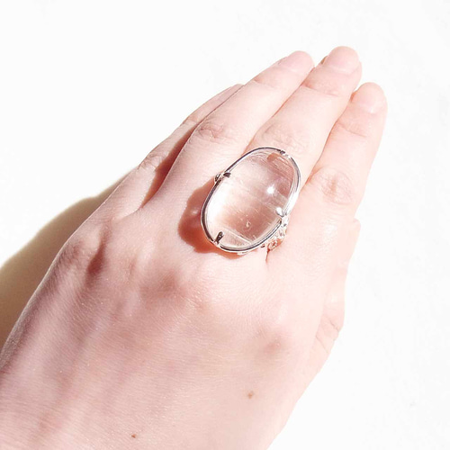 レムリアンシードクリスタル（水晶）・リング【16.5号】-5 指輪