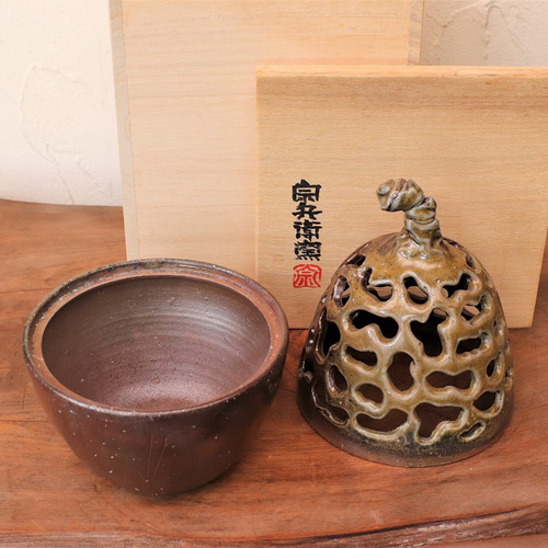 備前焼 香炉(桐箱付き) i-092 その他調理器具 宗兵衛窯 古川宗之