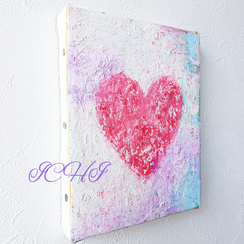 ワンピなど最旬ア！ Heart 油絵 絵画 16525252｜Creema(クリーマ) 通販 ICHI 絵画
