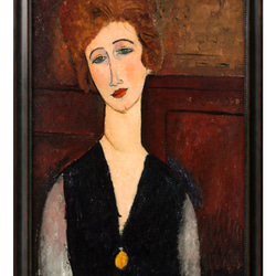 アメデオ・クレメンテ・モディリアーニ　アートポスター アメデオ・モディリアーニ 「緑のブラウスを着た少女 1917