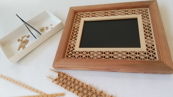 木製 写真立て 【全面組子】フォトフレーム  ハンドメイド 木製 写真立て 【全面組子】フォトフレーム ハンドメイド - メルカリ