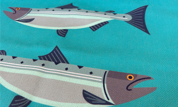 森のクッション fish design －ヒノキの香り－ 6枚目の画像