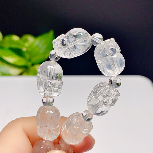 高品質】 エンジェルラダークォーツ ブレスレット 水晶 ヒキュウ