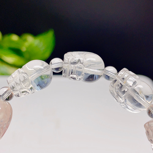 高品質】 エンジェルラダークォーツ ブレスレット 水晶 ヒキュウ