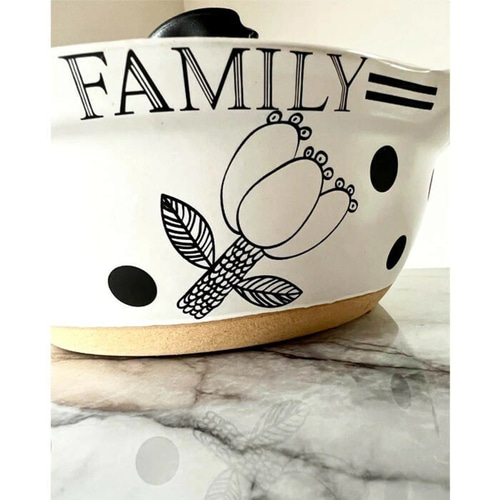 名入れ可能 両手鍋 ガラス蓋 20/24センチ 土鍋 北欧 北欧インテリア