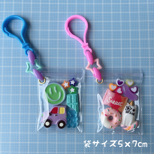 No.153 【袋サイズが選べる 】 キャンディバッグ キーホルダー クリア