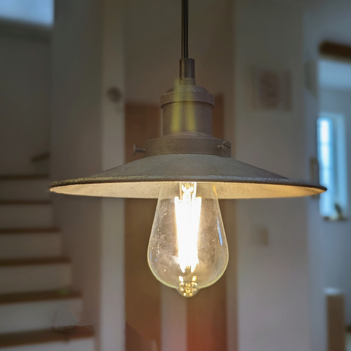 古塗装／シルバーグレーベース】ノスタルジックなペンダントライト