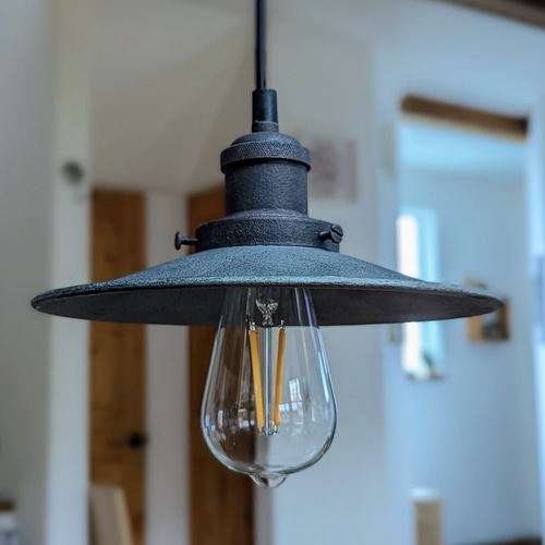 古塗装／シルバーグレーベース】ノスタルジックなペンダントライト