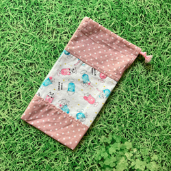 クリームソーダ☆給食セット　大きめランチョンマット　36×44.5 ピンク 6枚目の画像