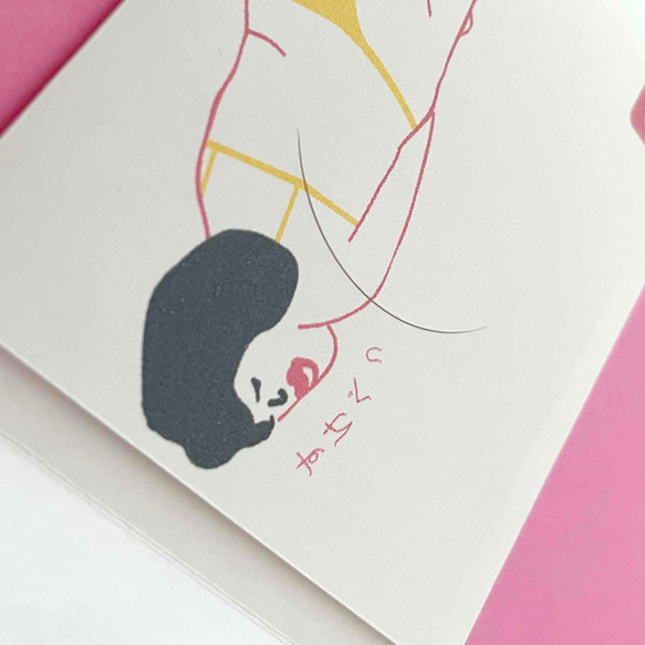 ちょっぴりセクシー　大人のぽち袋・ミニ封筒　#ポチ袋 #ピンク 13枚目の画像
