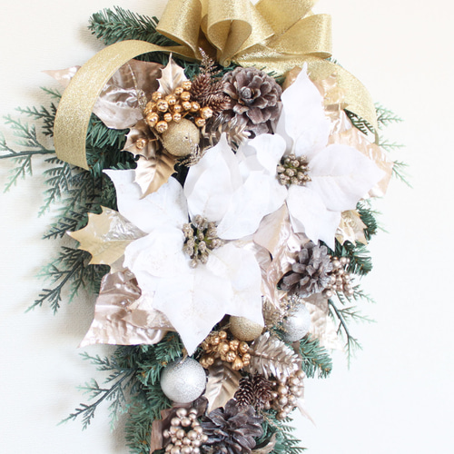 SALE♪「送料無料」大きなサイズのクリスマススワッグリース