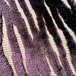 【受注制作】 秋冬新作　イギリス生地のポーチ　ゼブル　深紫 5枚目の画像