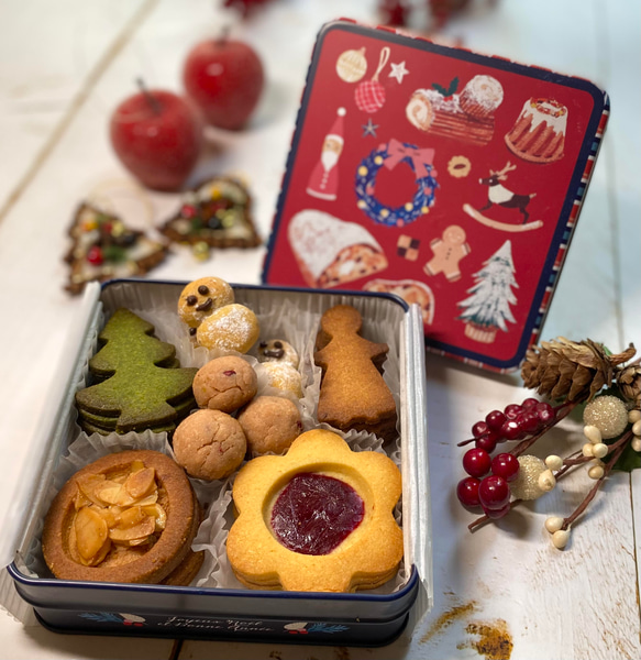 糖質オフ&グルテンフリー】クリスマス・クッキー缶（予約制） 焼き菓子