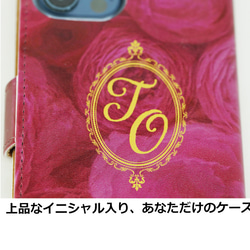 バラのオリジナル手帳型iPhoneケース 6枚目の画像