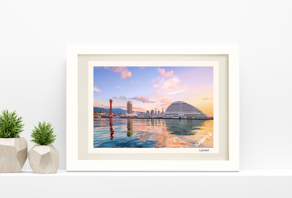 神戸港　風景画 Amazon.co.jp: 小林幸三『神戸港 受注制作』油彩画 風景画