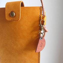 こっくりカラー◎お菓子みたいなミニキーホルダー＊イタリアレザーを身近に♪【無料名入れ】 11枚目の画像