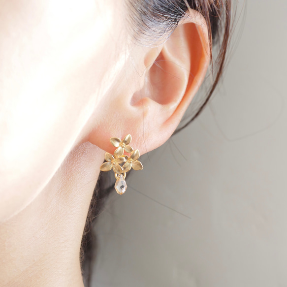 桂花和施華洛世奇耳環 第1張的照片