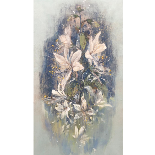 絵画　\"嵐のあとに\" 日本画、岩絵具 m71804385468_1.jpg?1731325658