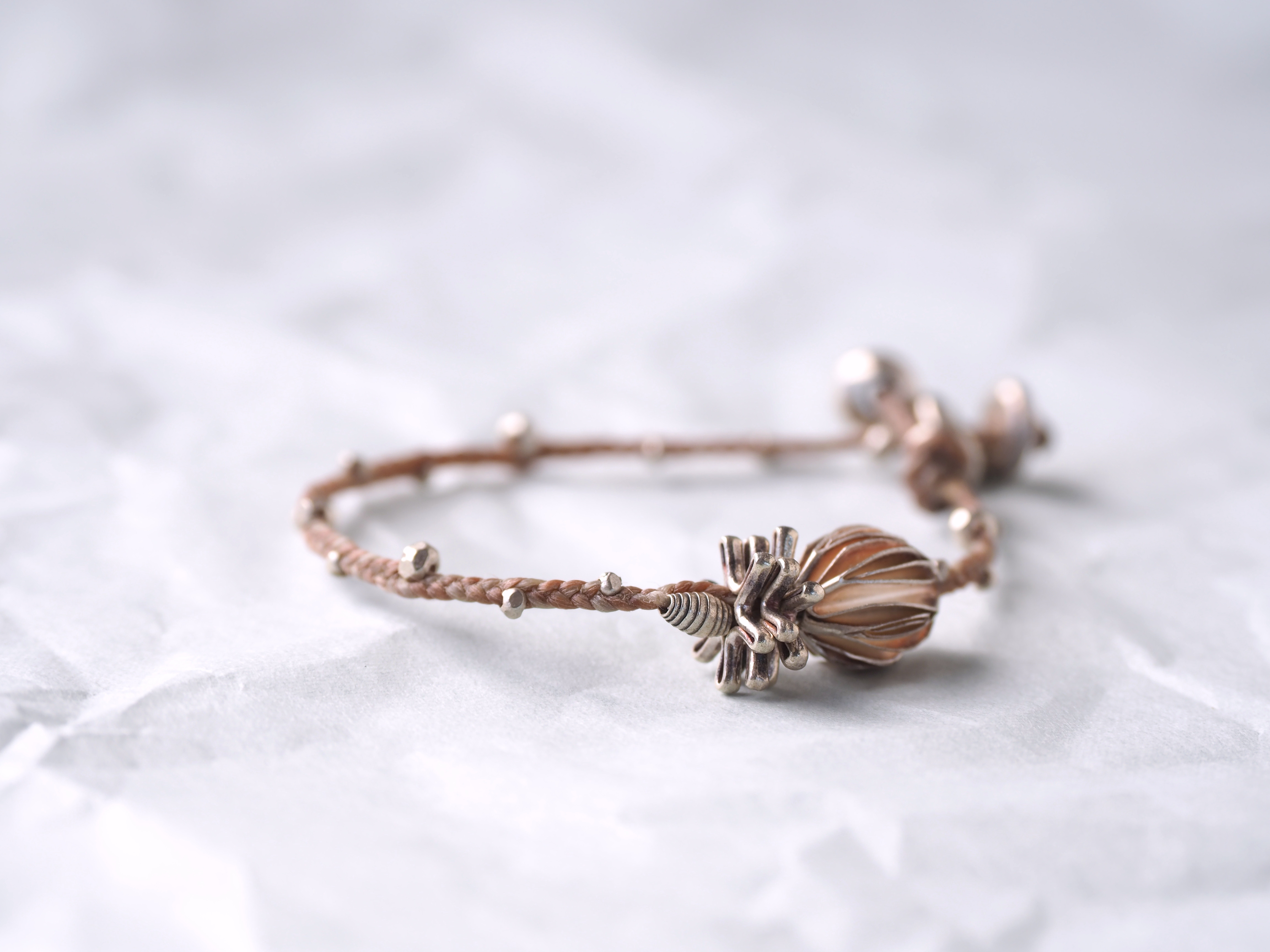 -Silver- braid bracelet