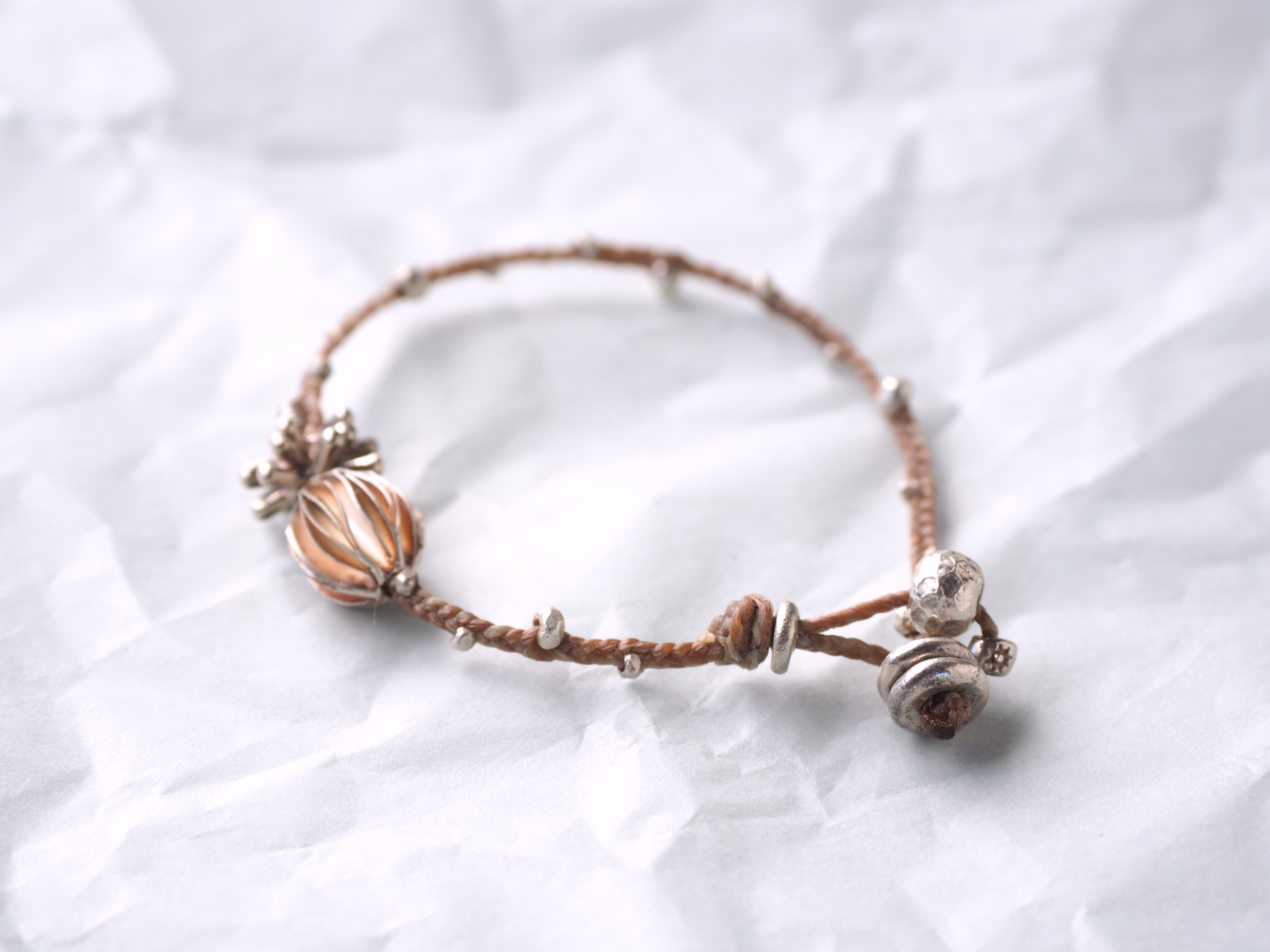 -Silver- braid bracelet