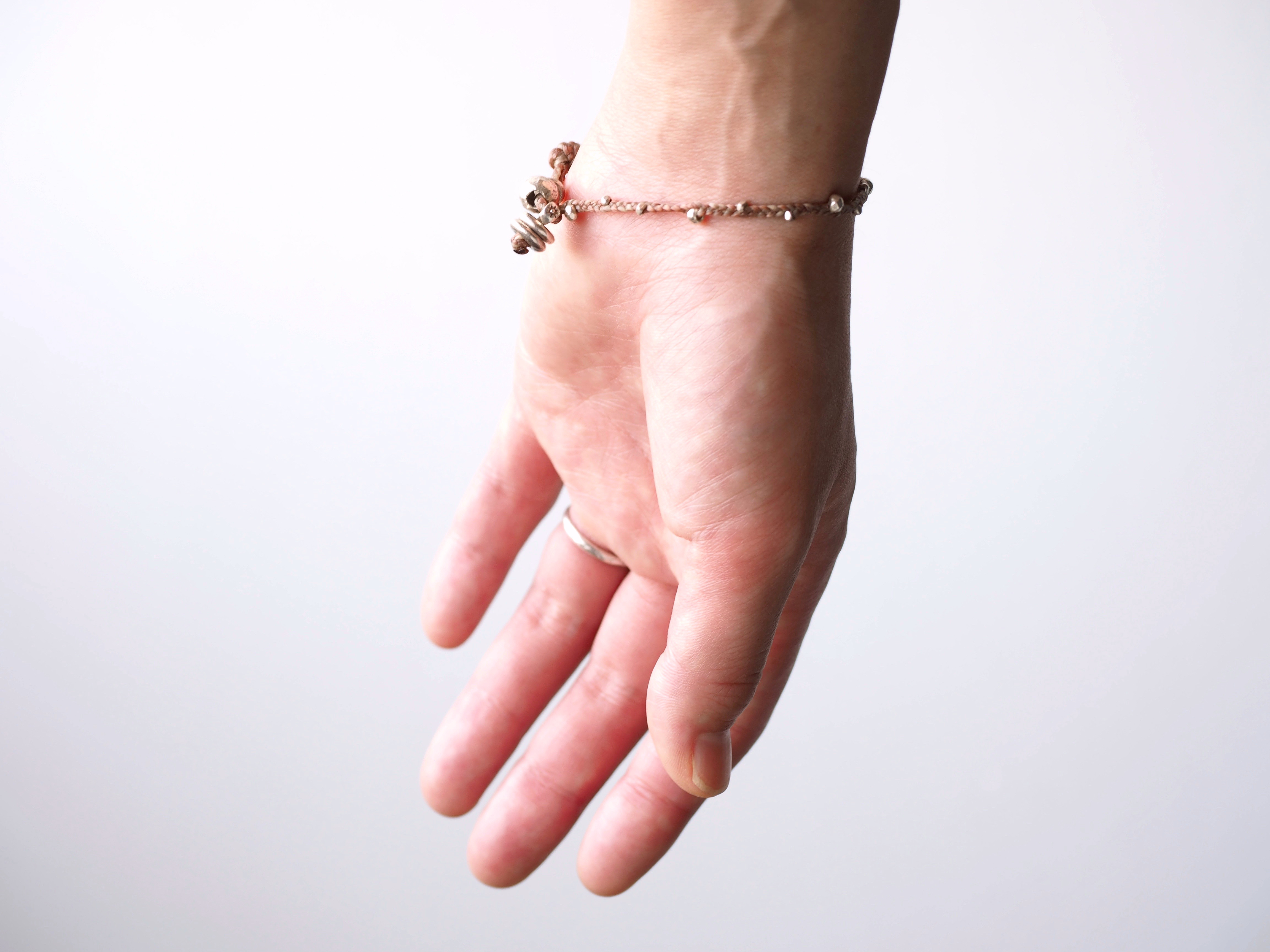 -Silver- braid bracelet